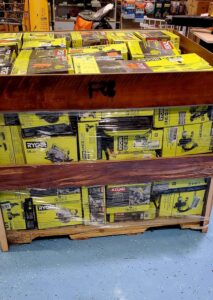 Ryobi Tool Pallets - Amazon Mega Warehouse