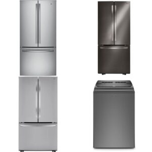 4 Pcs - Refrigerators - Like New, Open Box Like New - LG, GE, Whirlpool Corporation