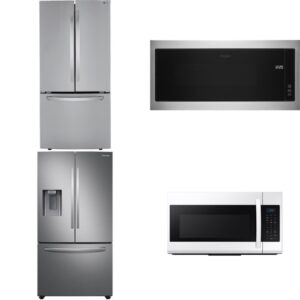 4 Pcs - Refrigerators - New - Samsung, LG, WHIRLPOOL