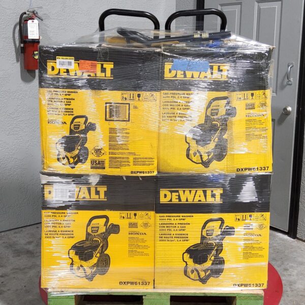 DEWALT GAS PRESSURE WASHERS PALLET - LOT ID: 210624 - AS-IS Untested Customer Returns